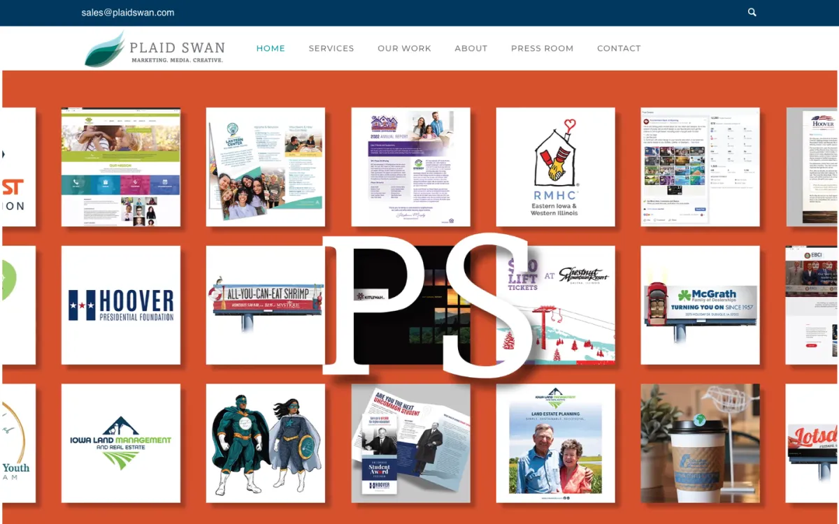 Plaid Swan homepage, captured September 28, 2026