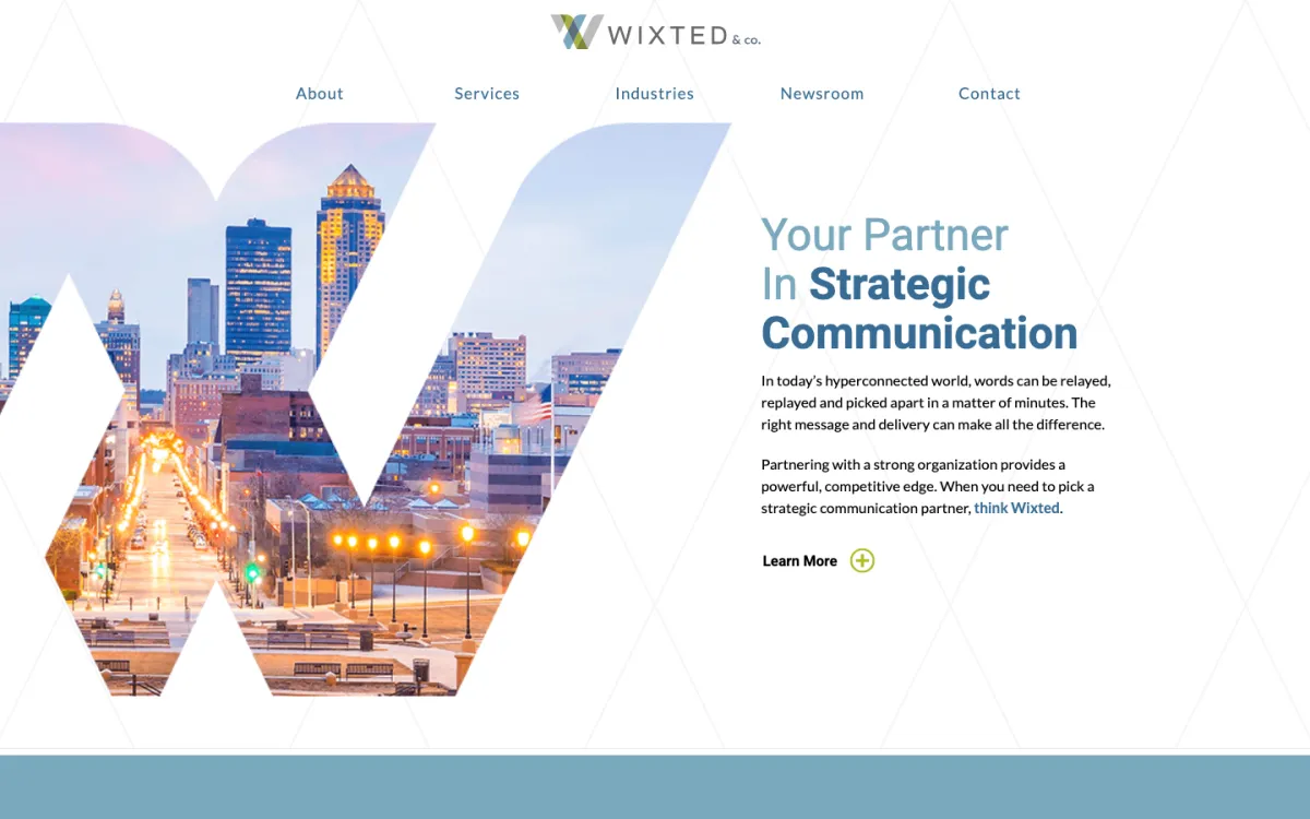Wixted & Company homepage, captured September 28, 2026